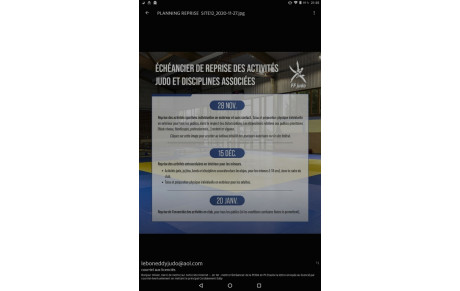 Dernières informations de la fédération